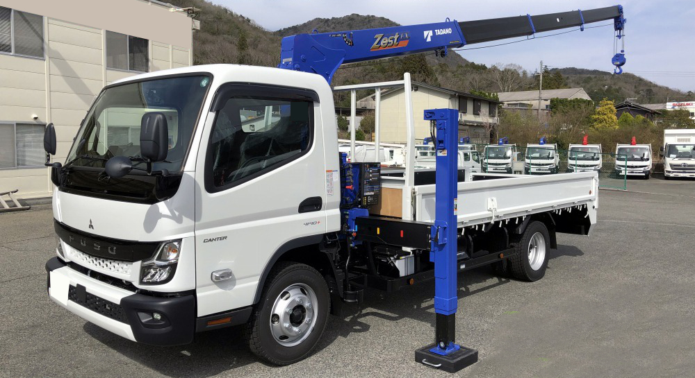 三菱 キャンター 車両重機運搬 セルフローダー