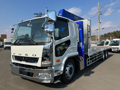 三菱ファイター中型車両重機運搬[写真01]