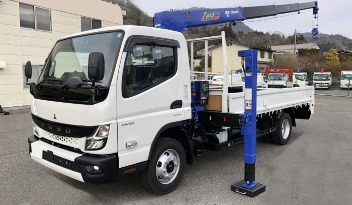 三菱 キャンター 車両重機運搬 セルフローダー