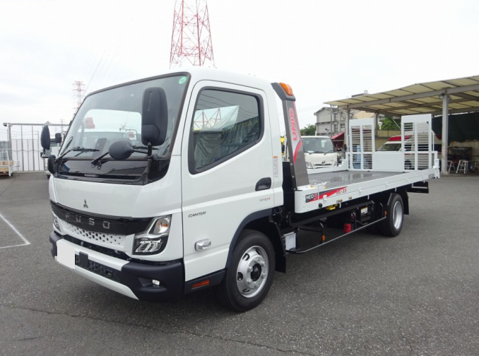 三菱 キャンター 車両重機運搬 セーフティーローダー