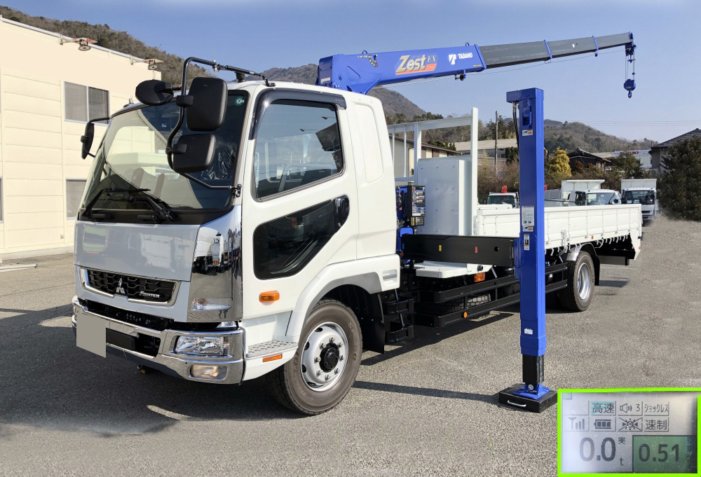 三菱 ファイター 車両重機運搬 セルフローダー