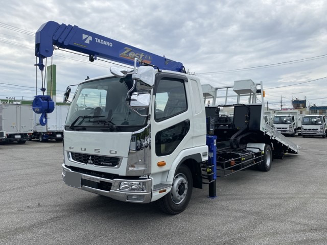 三菱 ファイター 車両重機運搬 セーフティーローダー