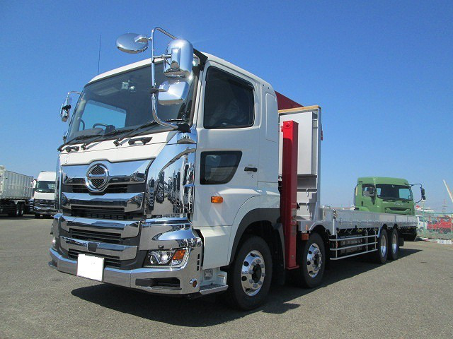 日野 プロフィア 車両重機運搬 セルフローダー