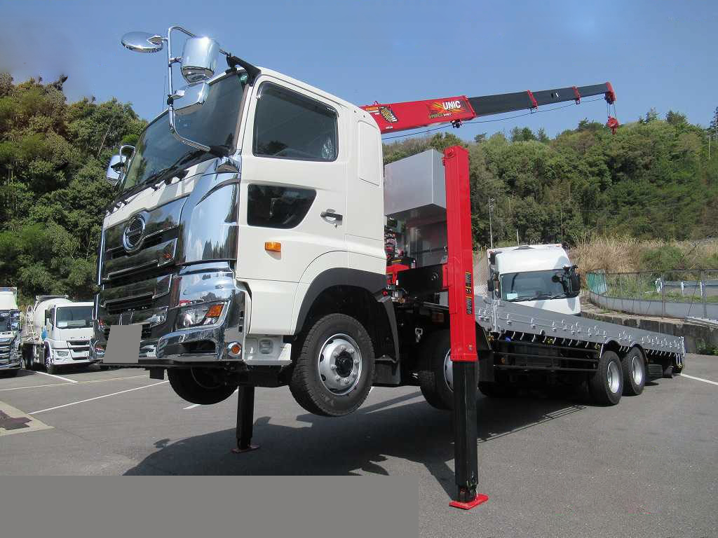 日野 プロフィア 車両重機運搬 セルフローダー