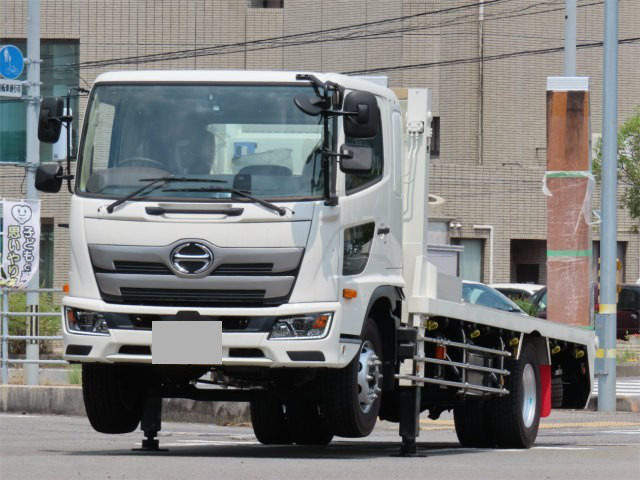 日野 レンジャー 車両重機運搬 セルフローダー