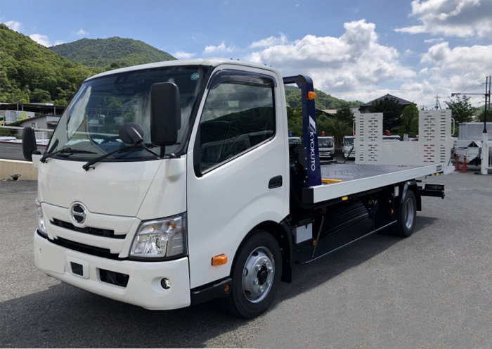 日野 デュトロ 車両重機運搬 セーフティーローダー