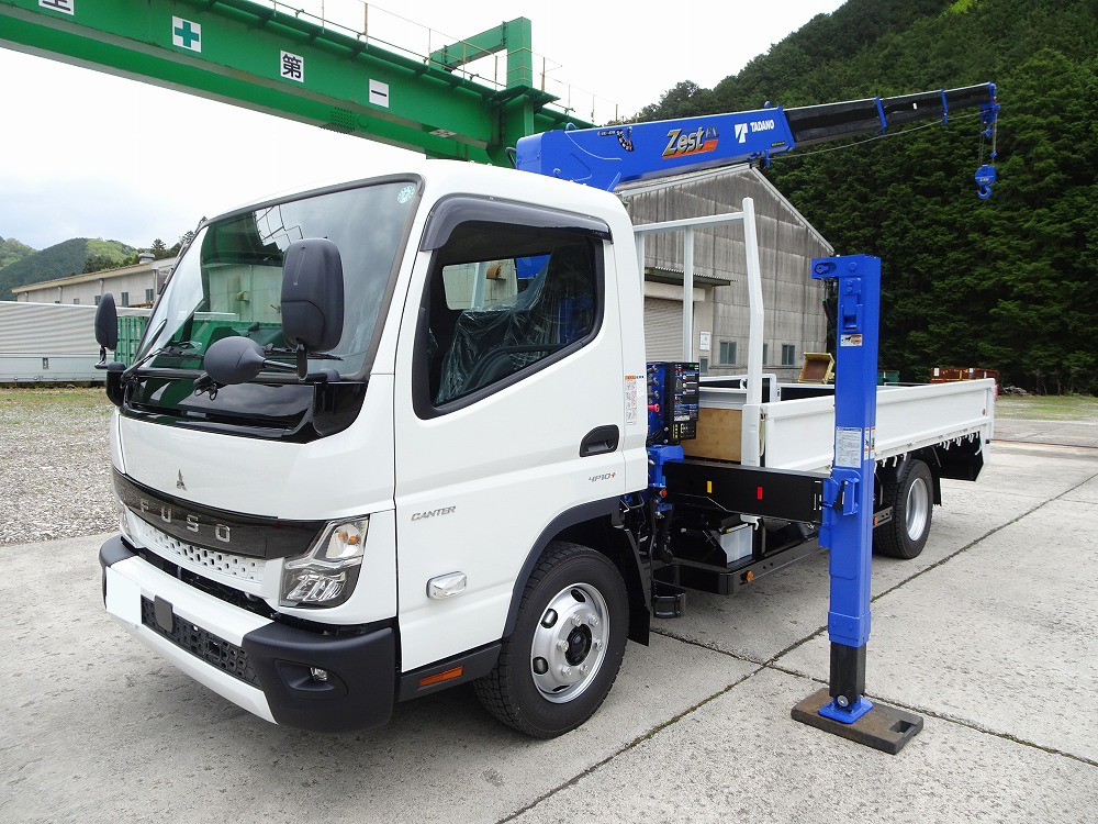 三菱 キャンター 車両重機運搬 セルフローダー