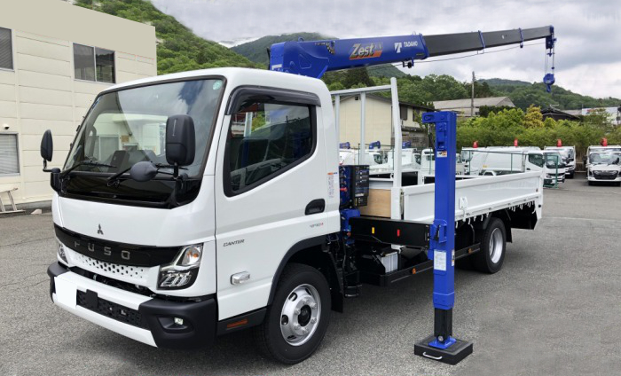 三菱 キャンター 車両重機運搬 セルフローダー