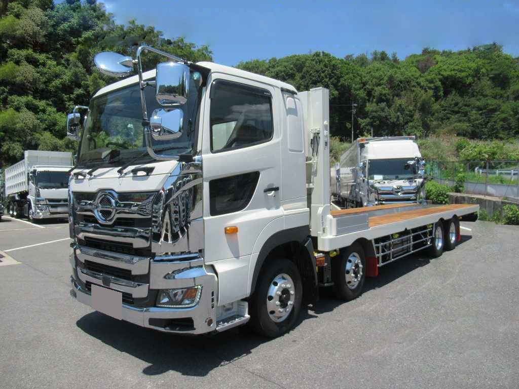 日野 プロフィア 車両重機運搬 セルフローダー