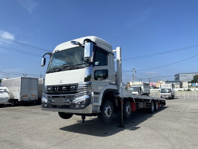 三菱 スーパーグレート 車両重機運搬 セルフローダー