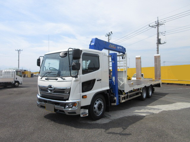 日野 レンジャー 車両重機運搬 セルフローダー