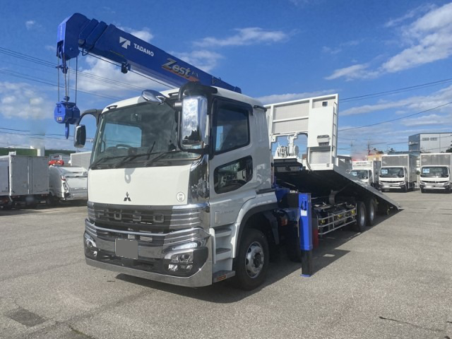 三菱 スーパーグレート 車両重機運搬 セーフティーローダー