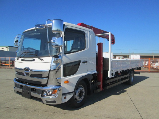 日野 レンジャー 車両重機運搬 セルフローダー