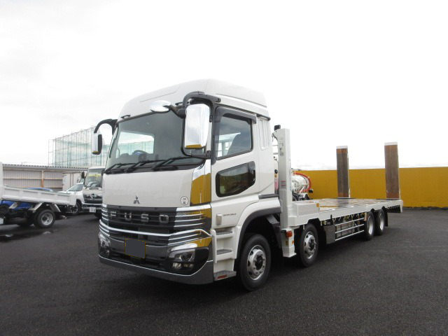 三菱 スーパーグレート 車両重機運搬 セルフローダー