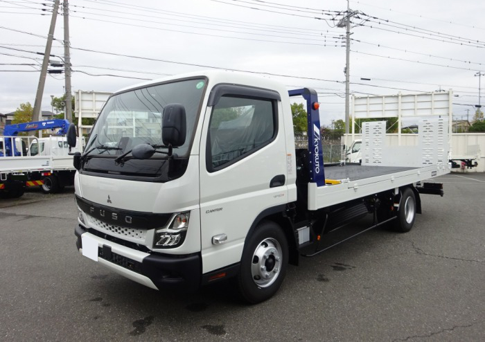 三菱 キャンター 車両重機運搬 セーフティーローダー